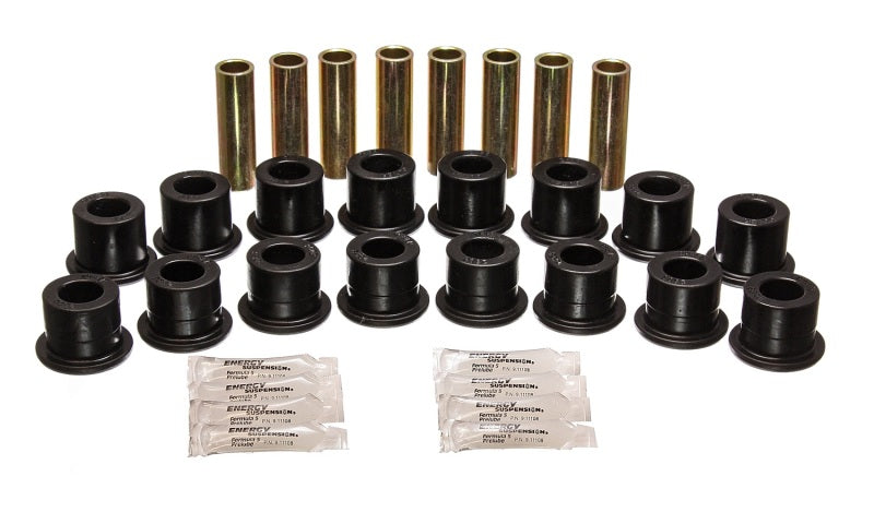 Energy Suspension 94-06 Hummer H1 Black Front &amp; Rear End Control Arm Bushing Set