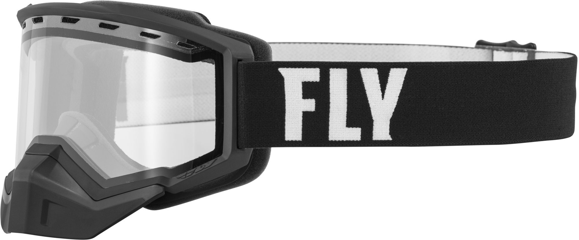 Focus Snow Goggle Black/White W/ Clear Lens