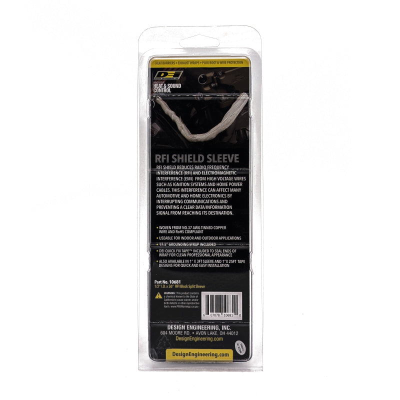 DEI RFI Shield Split Sleeve - 1/2in x 3ft