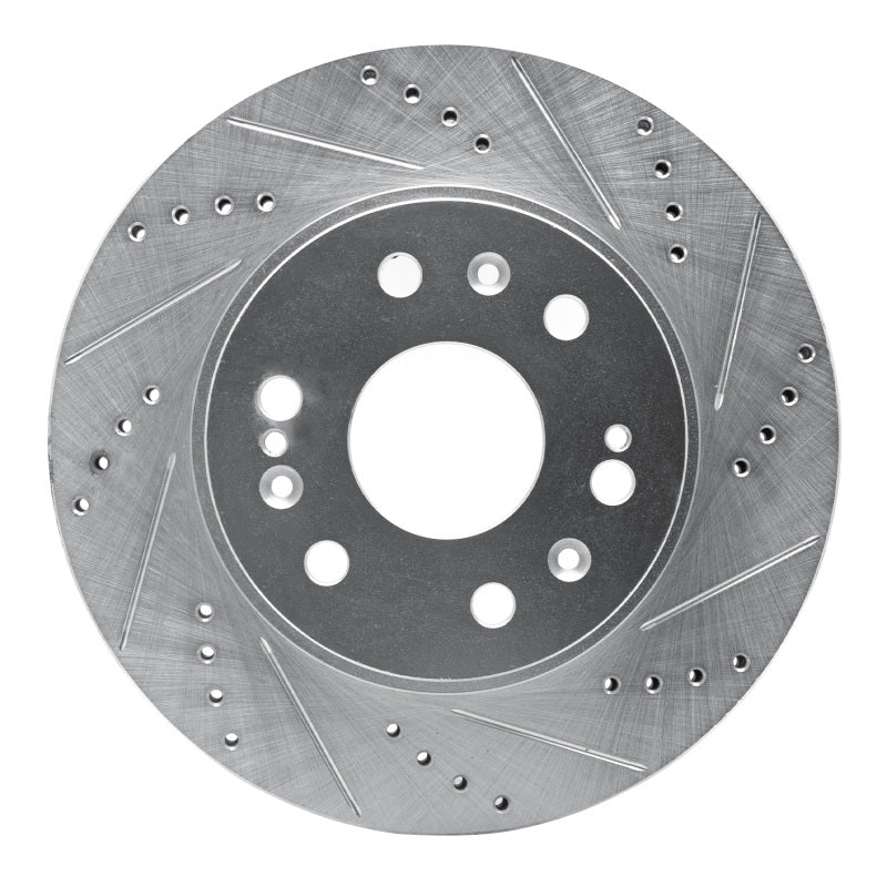 DFC 05-20 Cadillac Escalade EXT Front Right Drilled &amp; Slotted Silver Brake Rotor