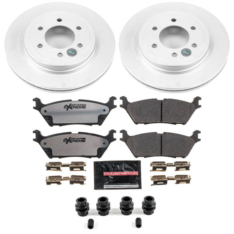 Power Stop 18-21 Ford Expedition Rear Z36 Coated Truck &amp; Tow Brake Kit