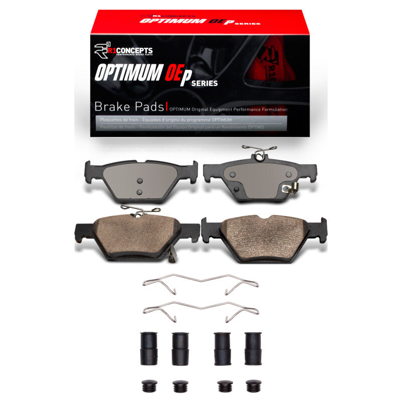 R1 2015-2025 Subaru Impreza Rear R1 Optimum OE Pads &amp; Hardware Kit