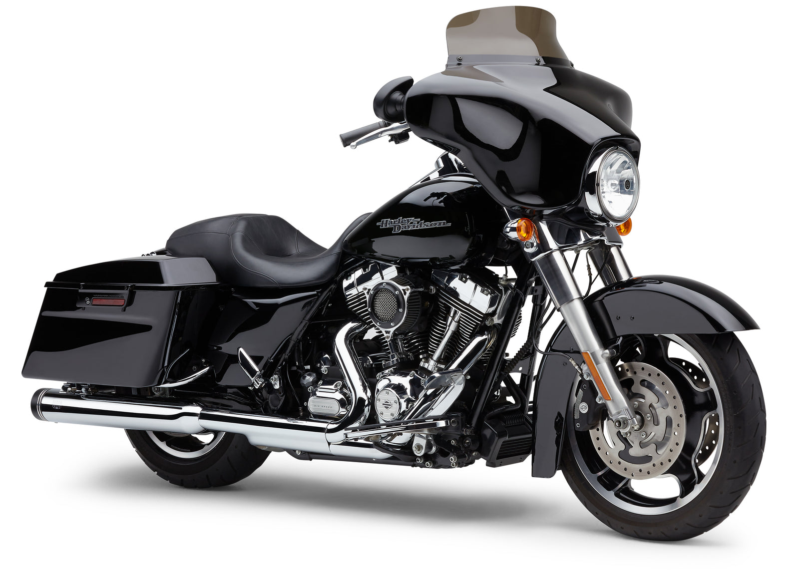 4" Groove Tip Slip On Chrome Flh/Flt 95 16