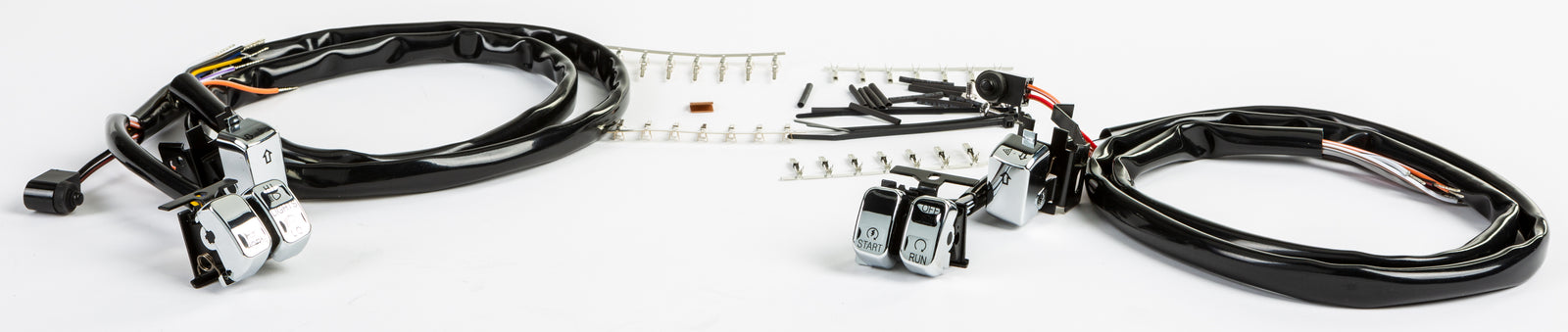 Hbar Switch Kit Chr/Blk Lettrs Xl 07 13 Fx 07 11 Softail