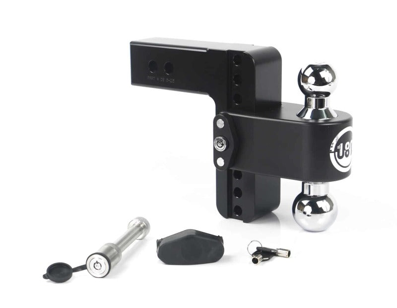 Weigh Safe 180 Hitch 6in Drop Hitch &amp; 2.5in Shank (10K/18.5K GTWR) w/WS05 - Black Cerakote
