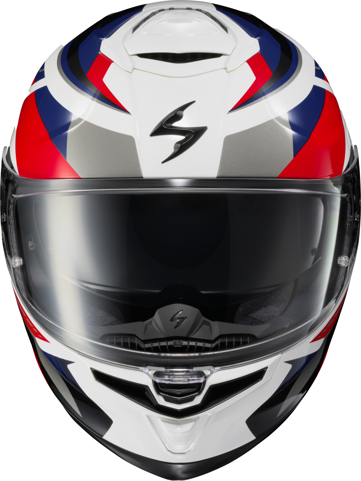 Exo Eclipse Full Face Helmet Lunar White/Red/Blue Sm