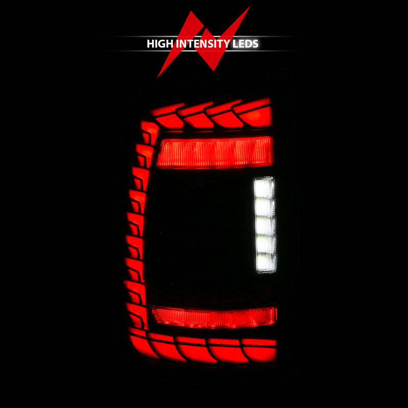 ANZO 19-24 RAM 2500/3500 Full LED Tail Lights SeqSig Black - Pair