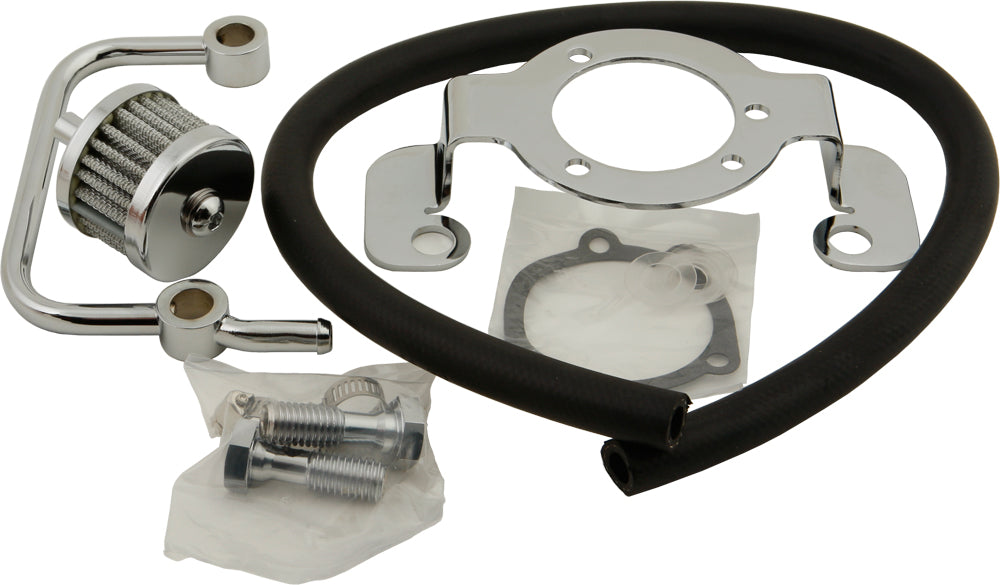 Complete Mnt Kit Breather Tube Chrome Xl 91 06