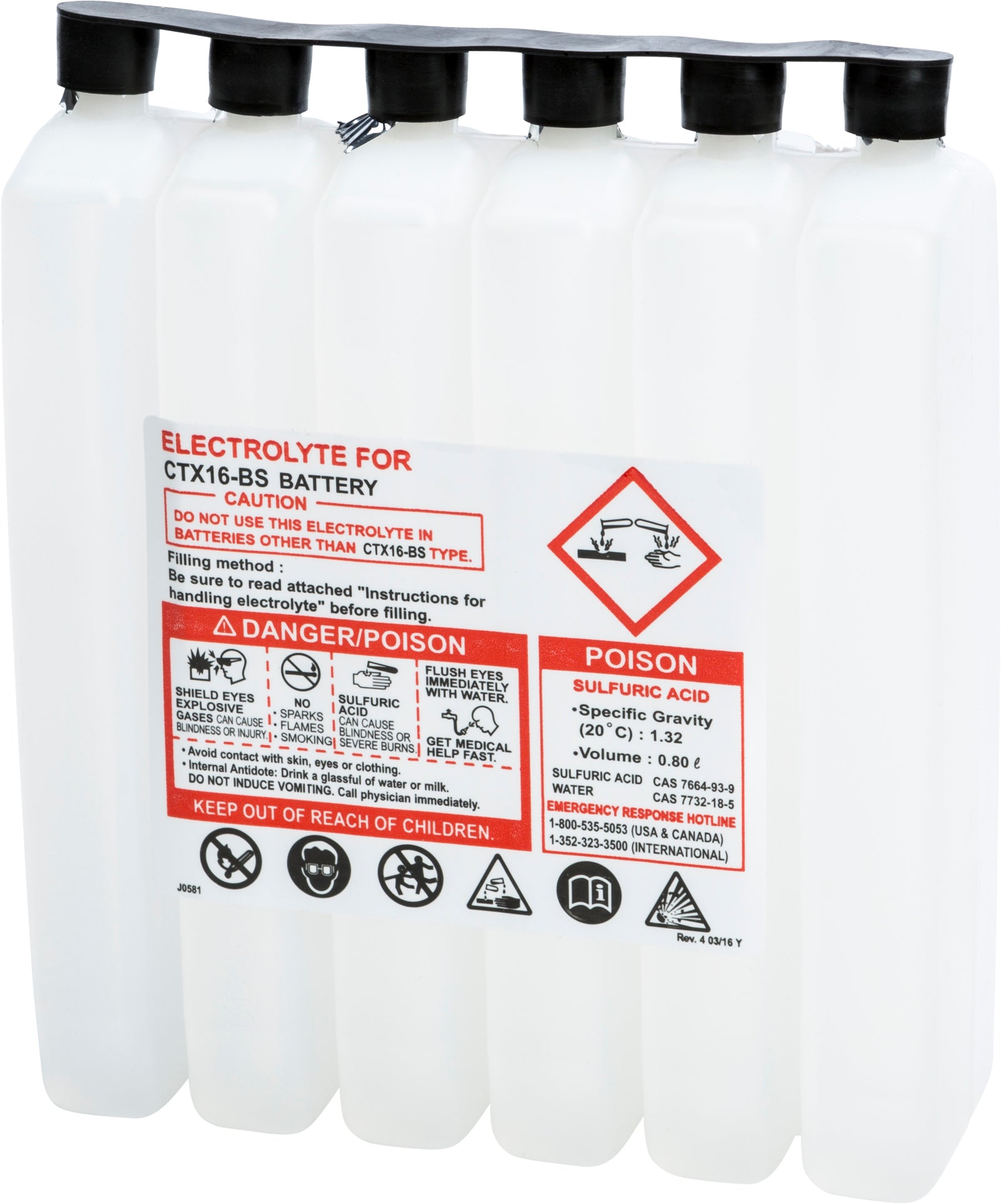 Sealed Battery Electrolyte Pack 798cc