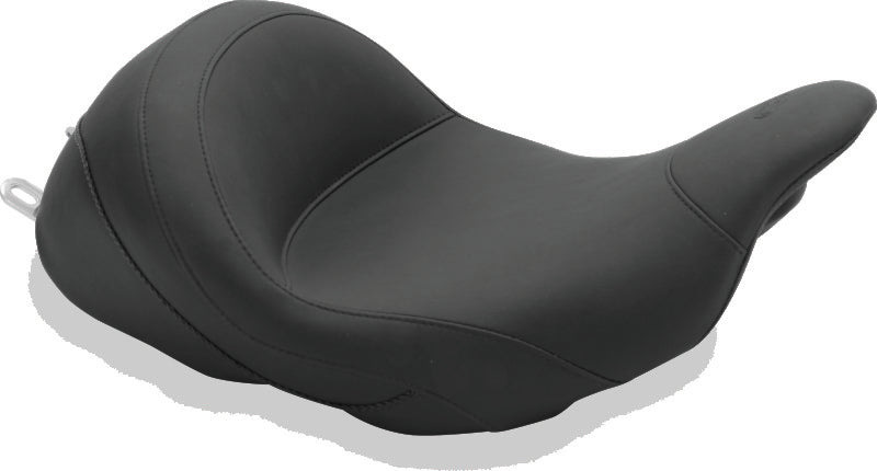Mustang 08-21 Harley Electra Glide Std, Rd Glide, Rd King, Str Glide Lowdown Solo Seat - Black