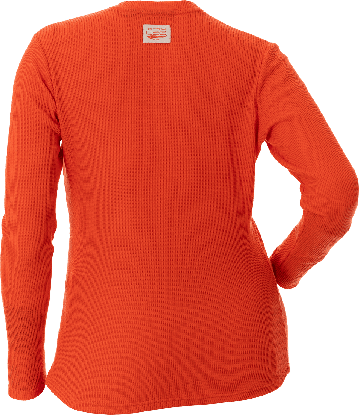 Cozy Waffle Shirt Poppy Lg
