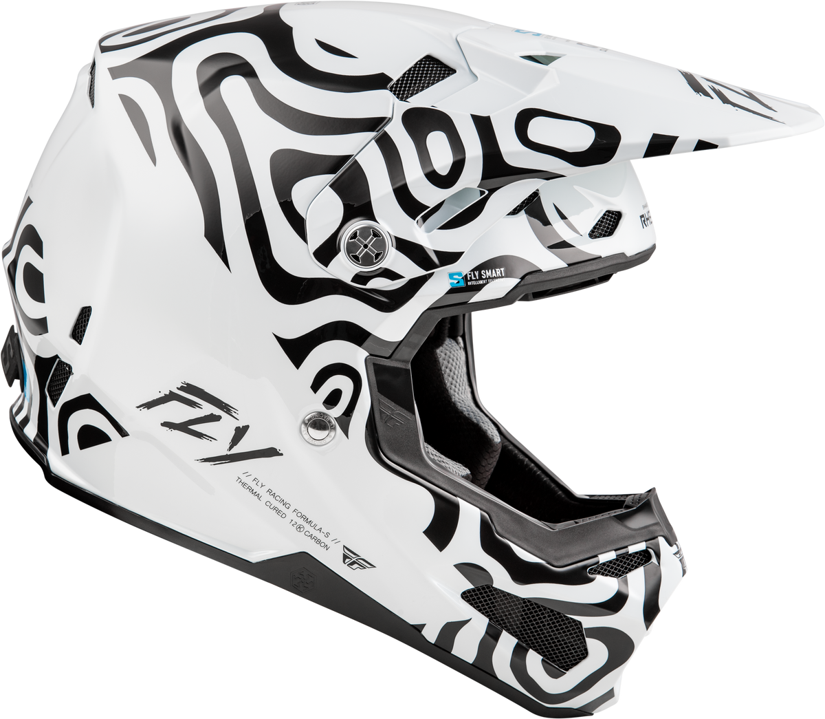 Formula S Carbon Abyss Helmet White/Black Sm