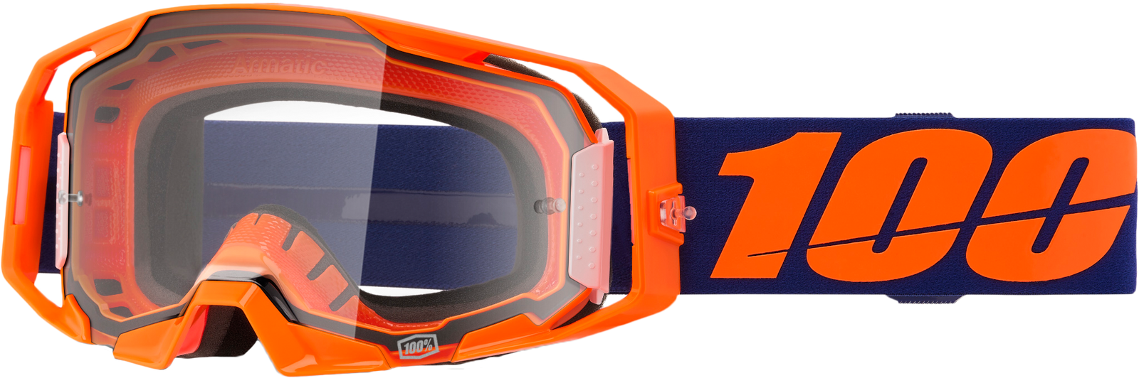 Armatic Goggle Neon Orange Clear Lens