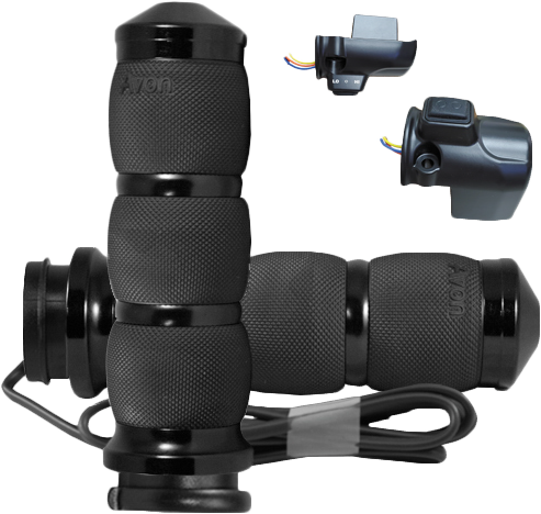 Air Cushion Heated Chrome Twist Grip