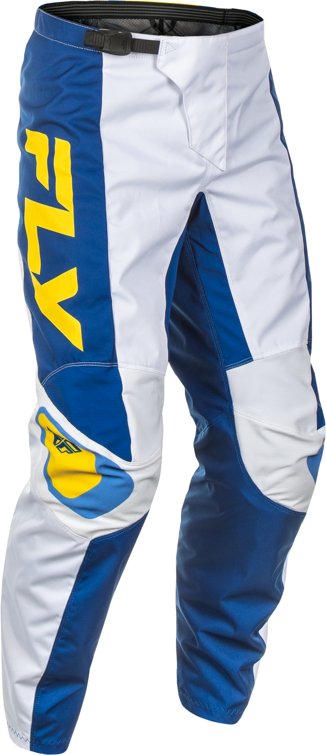 F 16 Pants White/Dark Blue/Yellow Sz 34