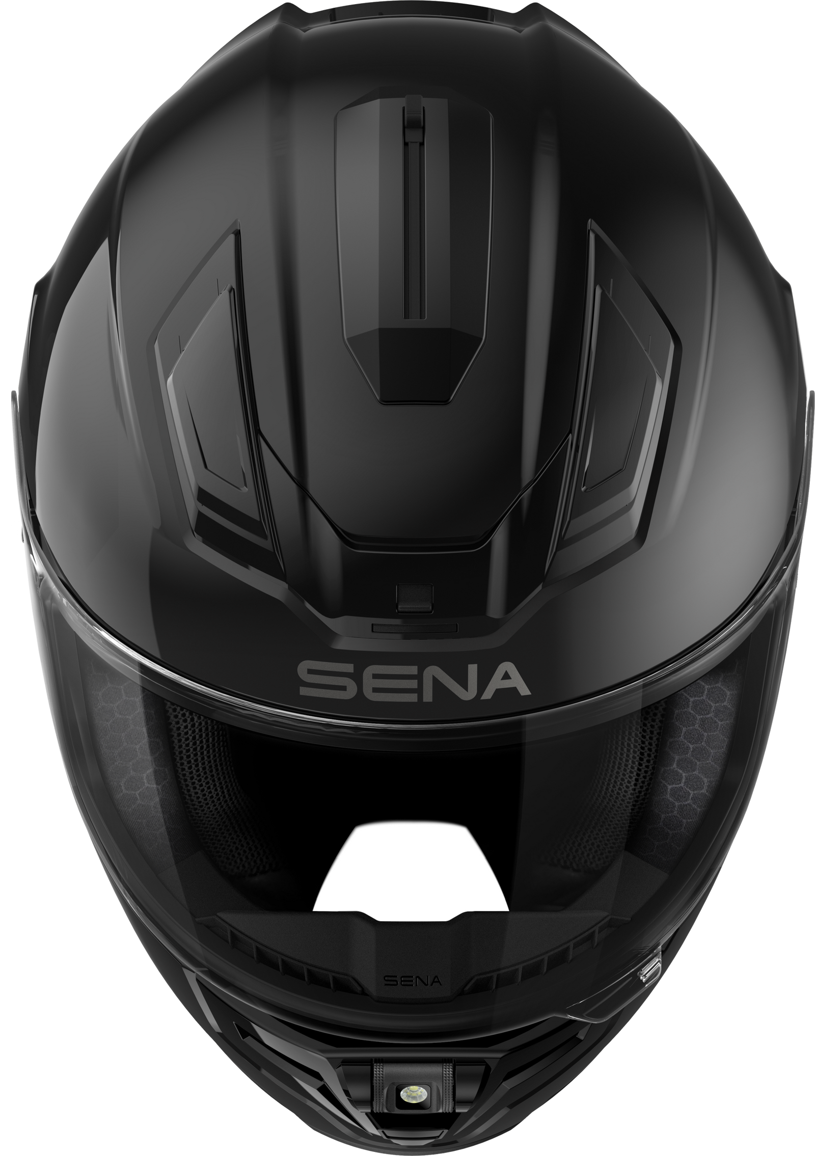 Phantom Ff Mesh Com Helmet Glossy Black Lg
