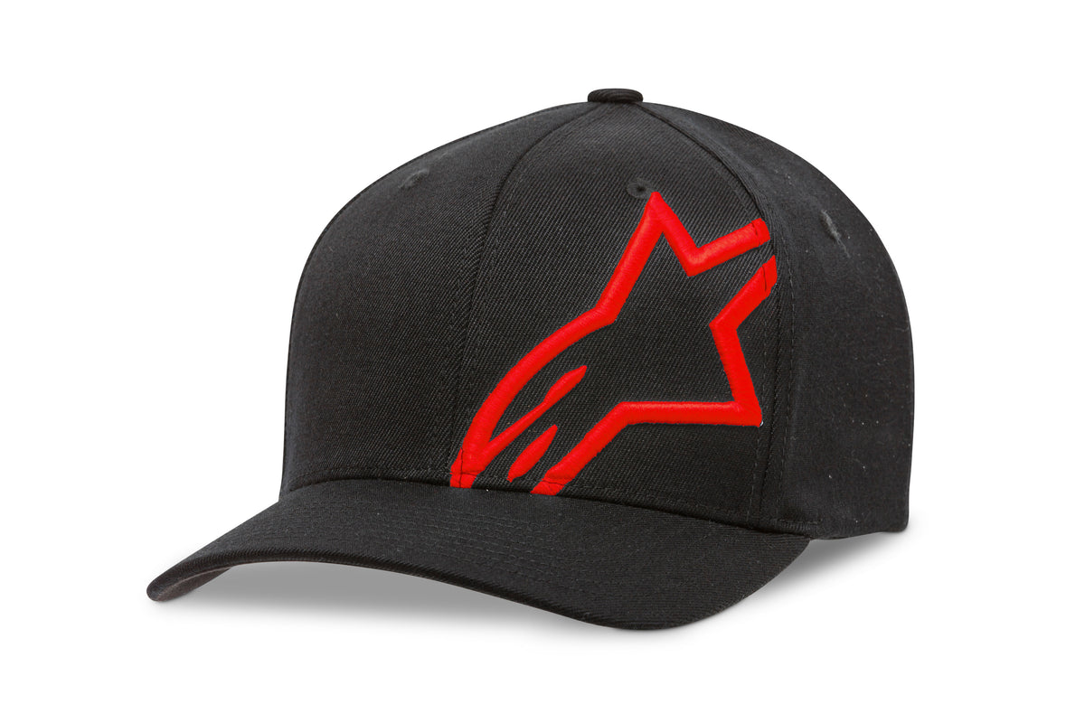 Corp Shift 2 Curved Brim Hat Black/Red Sm/Md