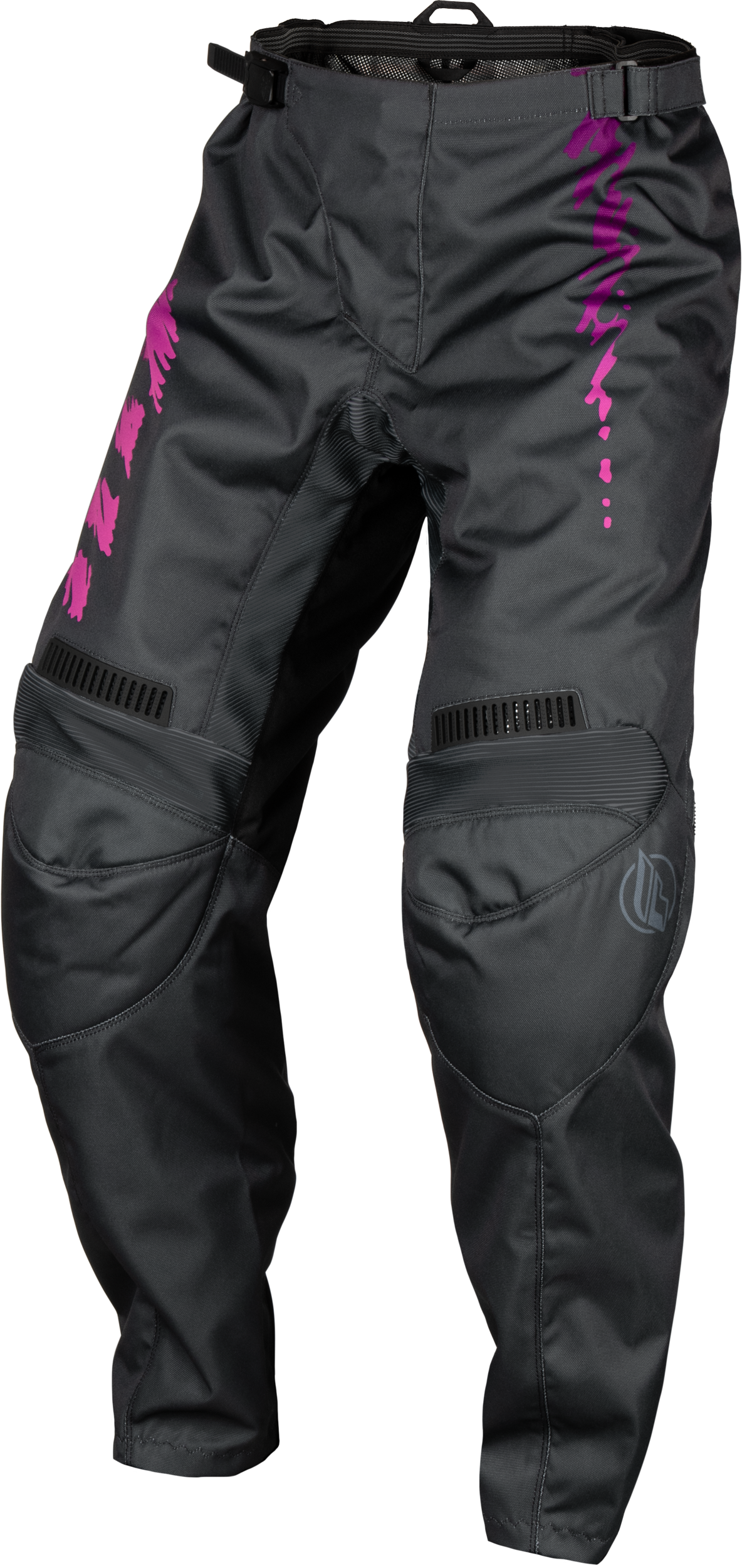 Youth F 16 Pants Grey/Charcoal/Pink Sz 20