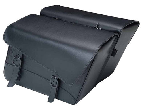 WILLIE &amp; MAX BLACK JACK LARGE SLANT SADDLEBAG SET