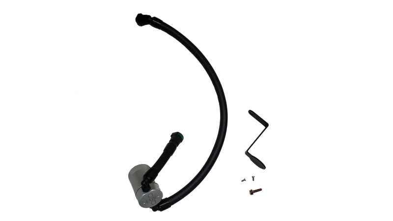 J&amp;L 24+ Ford Mustang 5.0L (w/ Whipple Supercharger) Oil Separator - 3.0 CCV Side Clear Anodized