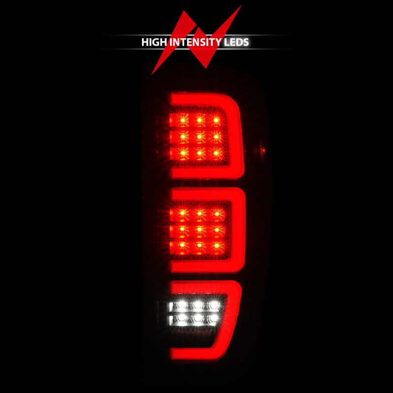 ANZO 19-23 GMC Sierra 1500/2500HD/3500HD Black Replacement Full LED Bar Tail Light
