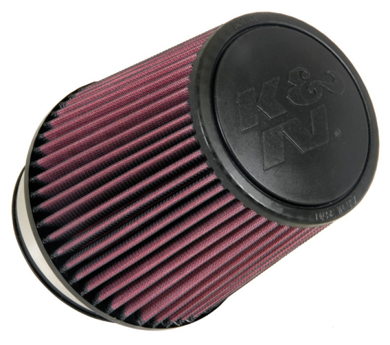 K&amp;N Univ Rubber Round Tapered Filter 4.375in Flg ID/10 Deg Flg Angle 6in B OD/4.625in T OD/6.5in H