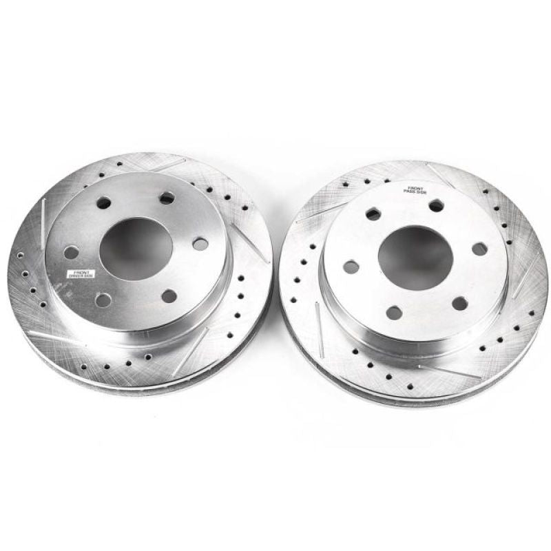 Power Stop 99-00 Cadillac Escalade Front Evolution Drilled &amp; Slotted Rotors - Pair