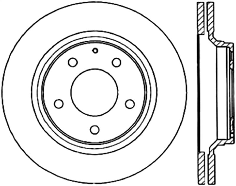 StopTech Slotted &amp; Drilled Sport Brake Rotor