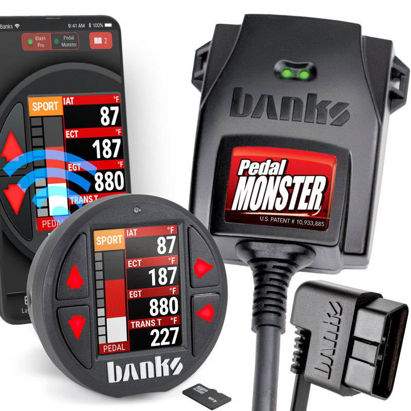 Banks Power Pedal Monster Kit Molex MX64 6 Way With iDash Data Pro