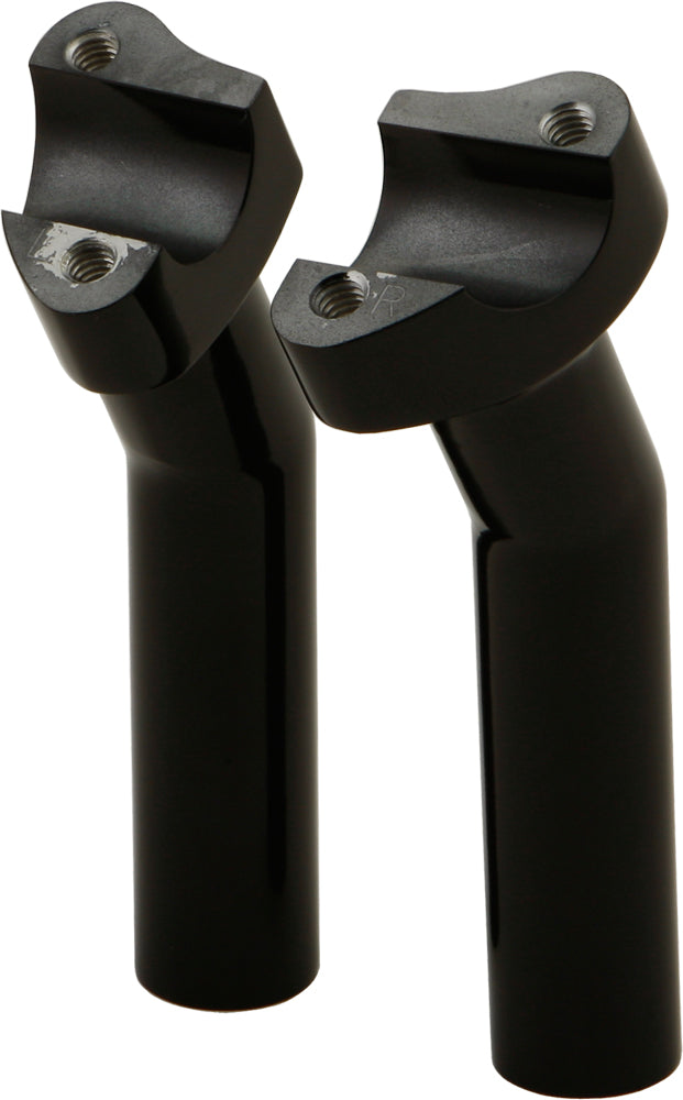 H Bar Risers 5.5" Pullback Black