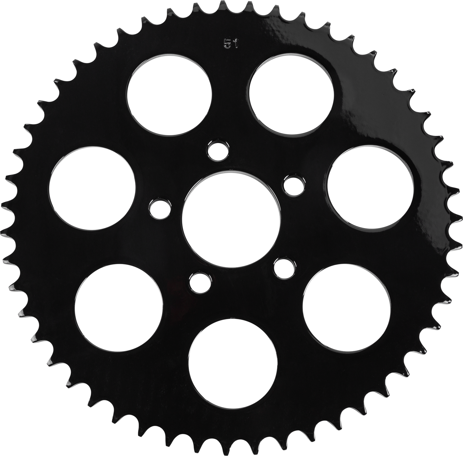 Gloss Black Rear Sprocket 51t Big Twin 00 13