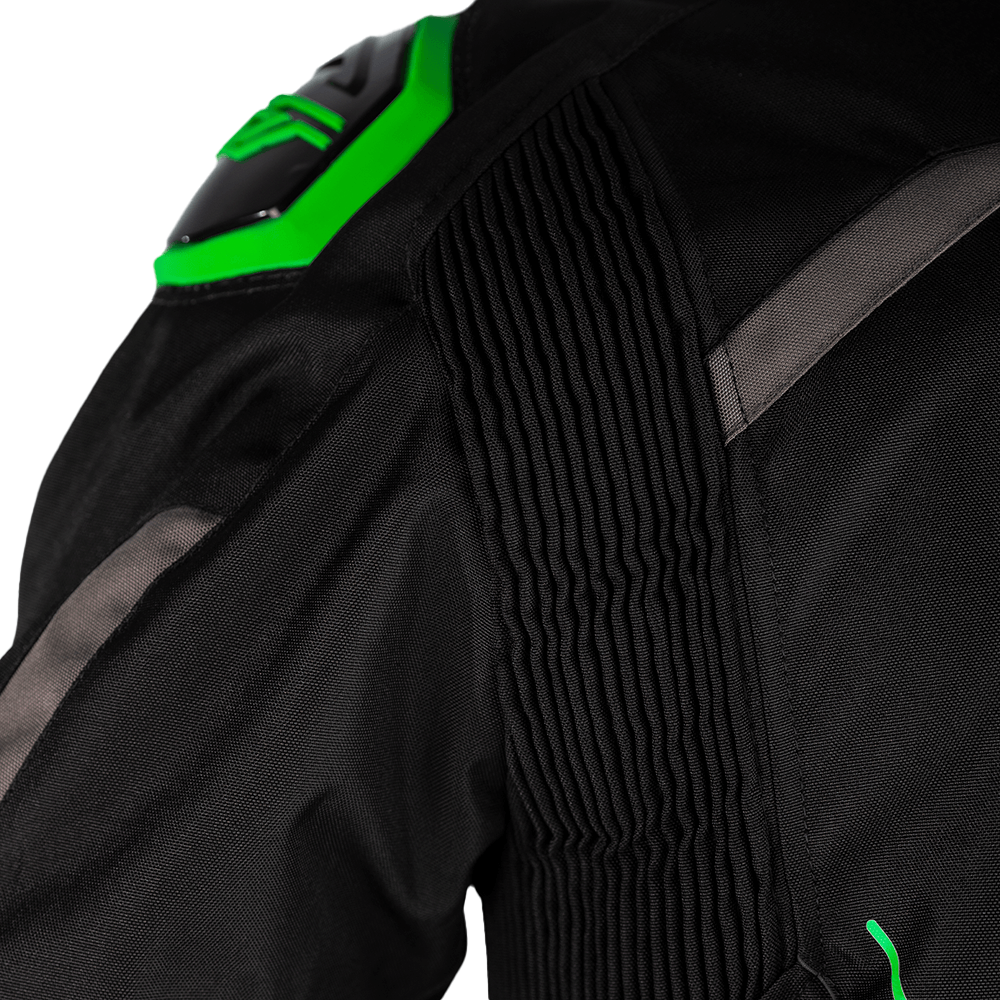 S1 Ce Jacket Blk/Gry/Neon Grn Textile Sm
