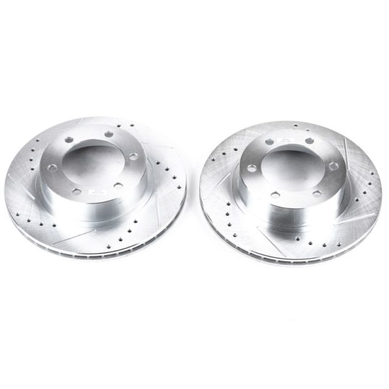 Power Stop 96-02 Toyota 4Runner Front Evolution Drilled &amp; Slotted Rotors - Pair