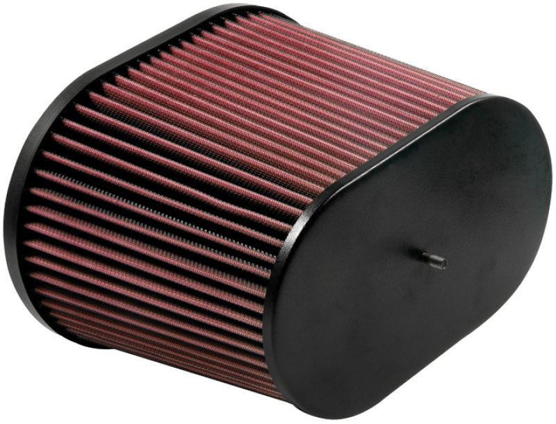 K&amp;N Universal Air Filter - Oval Straight - 3.688in Flange ID x 10.25in Base O/S Length x 7.875in H
