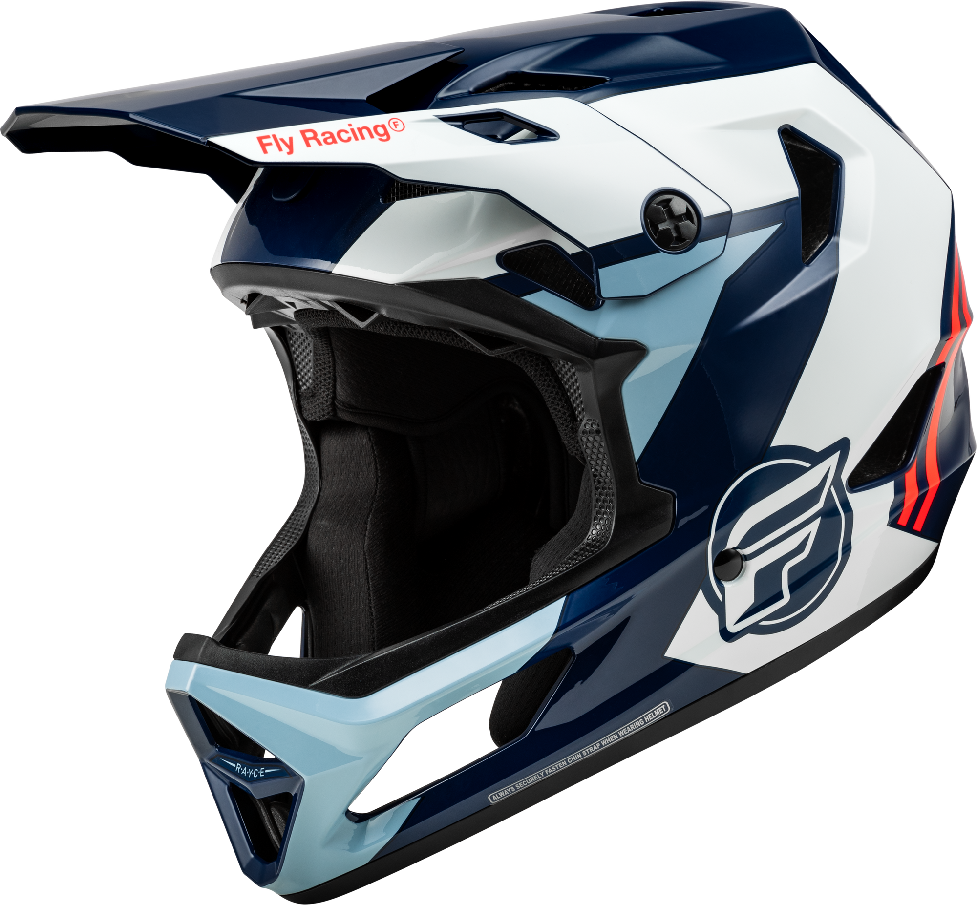 Rayce Bicycle Helmet Red/White/Blue Lg