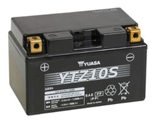YUASA YTZ10S FACTORY ACTIVATED MAINTENANCE FREE 12 VOLT BATT