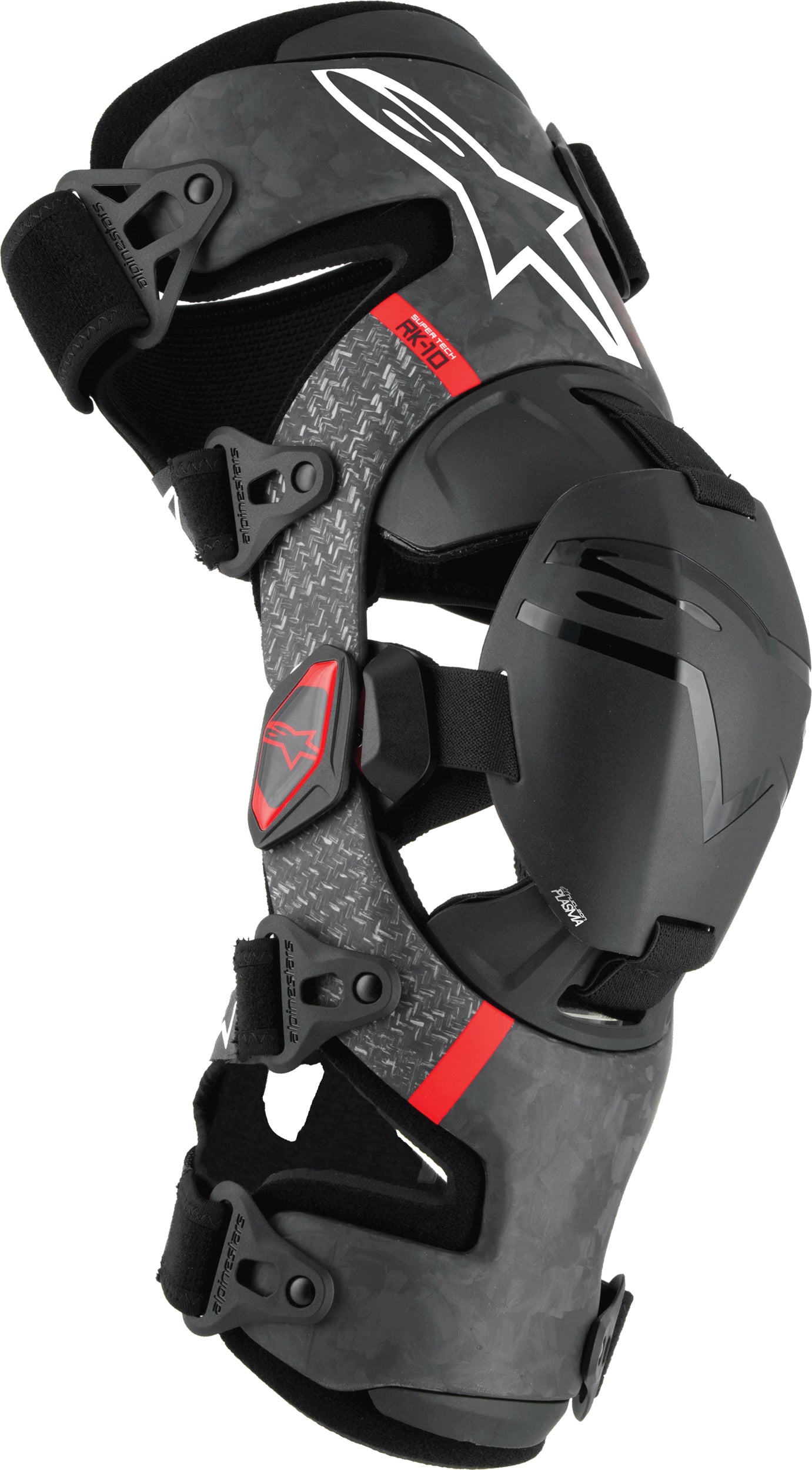 Supertech Rk 10 Plasma Knee Brace Black/Red Xl