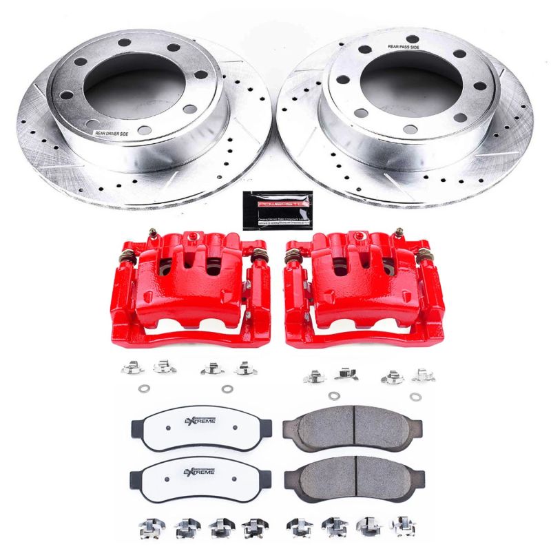 Power Stop 10-13 Ford F-250 Super Duty Rear Z36 Truck &amp; Tow Kit w/Cals