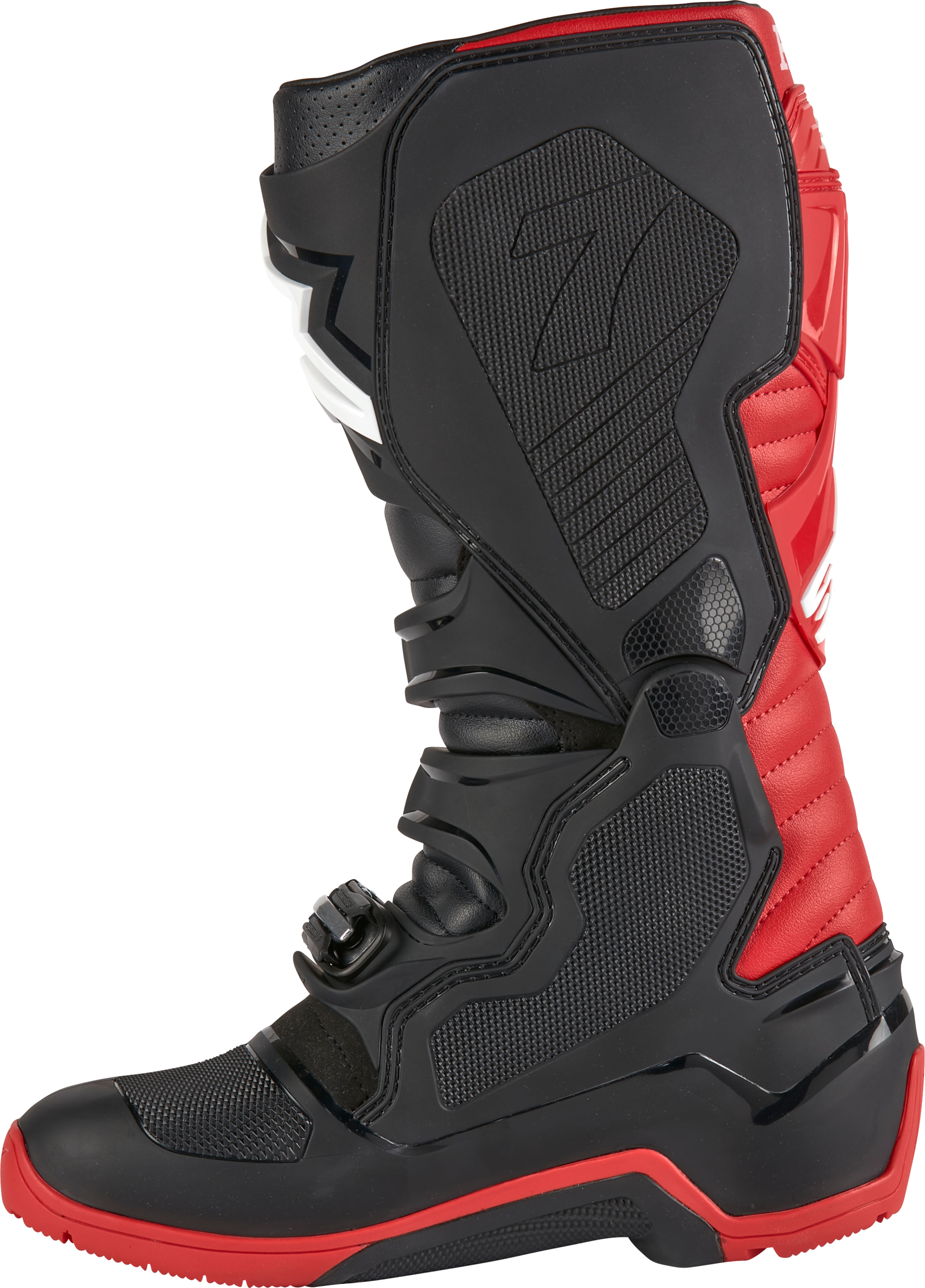 Honda Tech 7 Enduro Drystar Black/Bright Red Sz 15