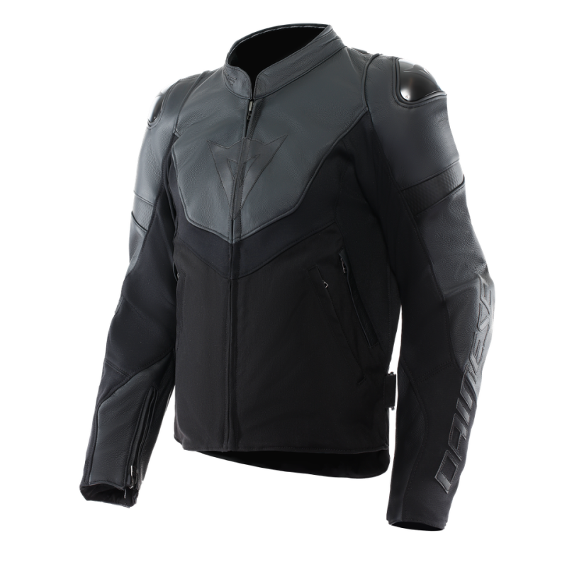 Dainese Iperattiva Leather-Tex Jacket Black/Black Size - 54