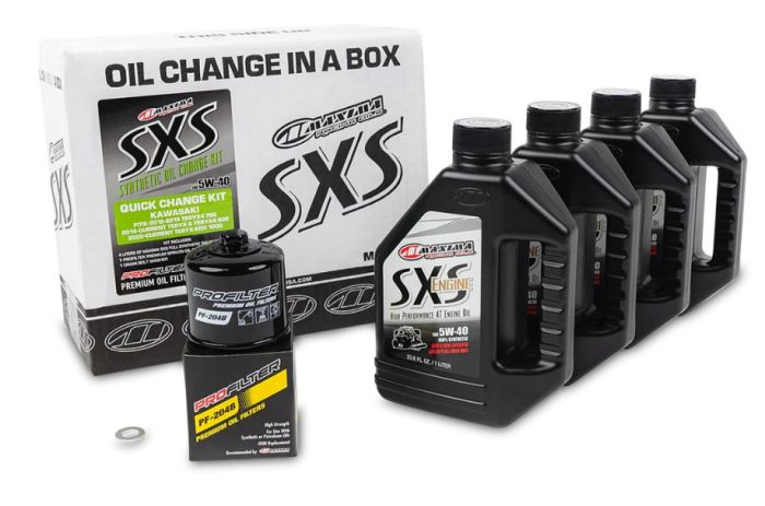 MAXIMA 5W-40 FULL SYNTHETIC SXS OIL CHANGE KIT KAWASAKI TERYX