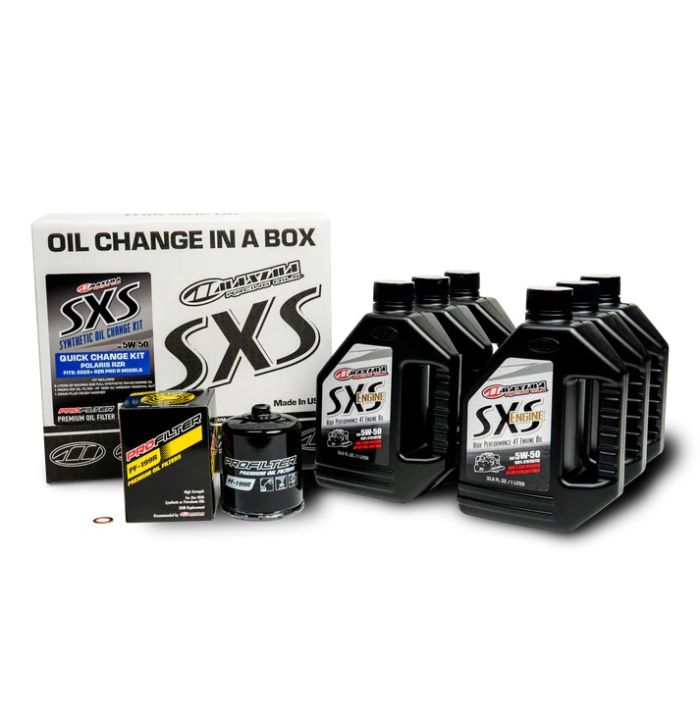 MAXIMA 5W-50 FULL SYNTHETIC SXS OIL CHANGE KIT POLARIS PRO R