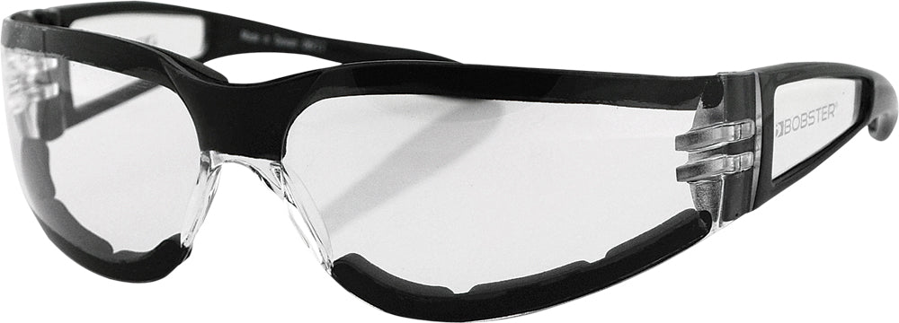 Shield Ii Sunglasses Black W/Clear Lens