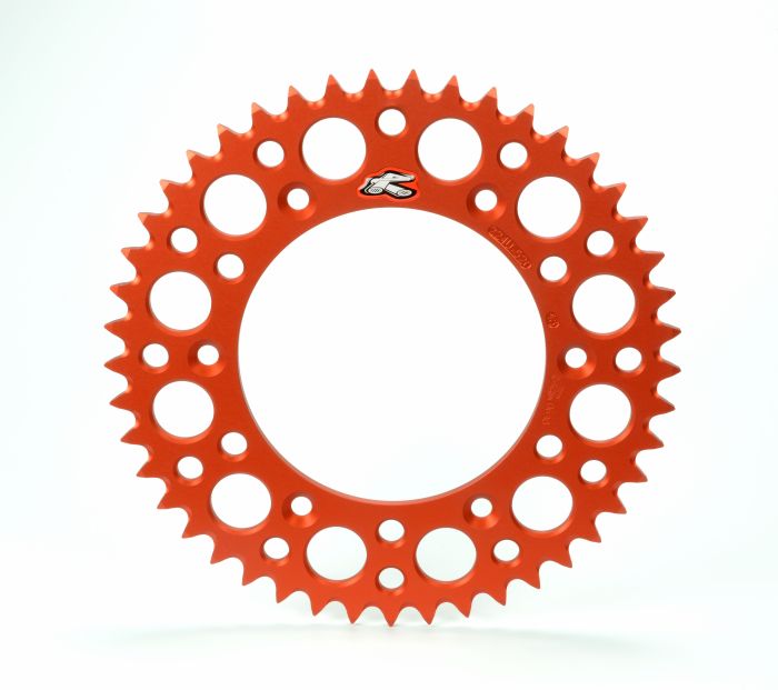 RENTHAL REAR ULTRALIGHT SPROCKET ORANGE GROOVED 50T