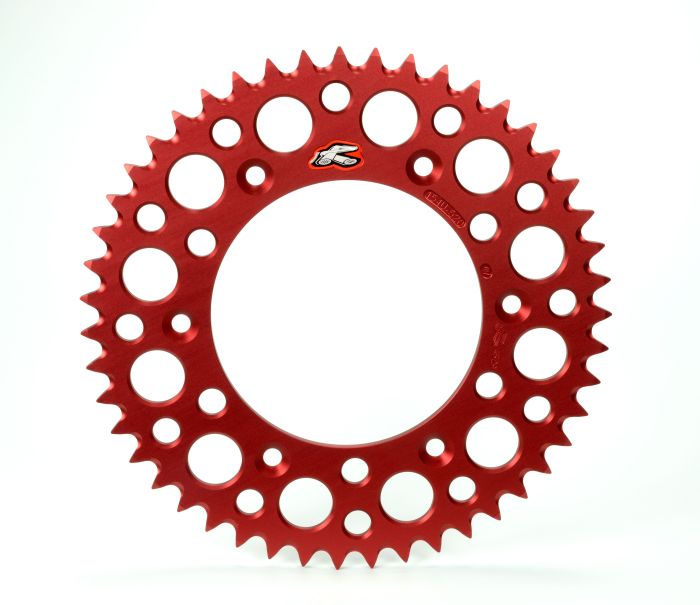 RENTHAL REAR ULTRALIGHT SPROCKET RED GROOVED 55T