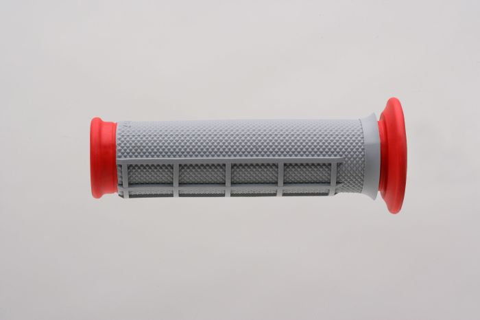 RENTHAL ATV GRIPS DL DIAMOND / WAFFLE GREY / RED