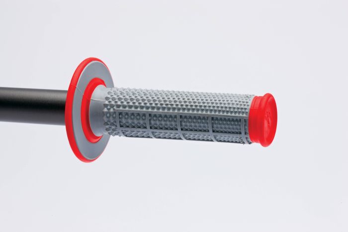 RENTHAL MX GRIPS DL TPR DIAMOND / WAFFLE RED / GREY