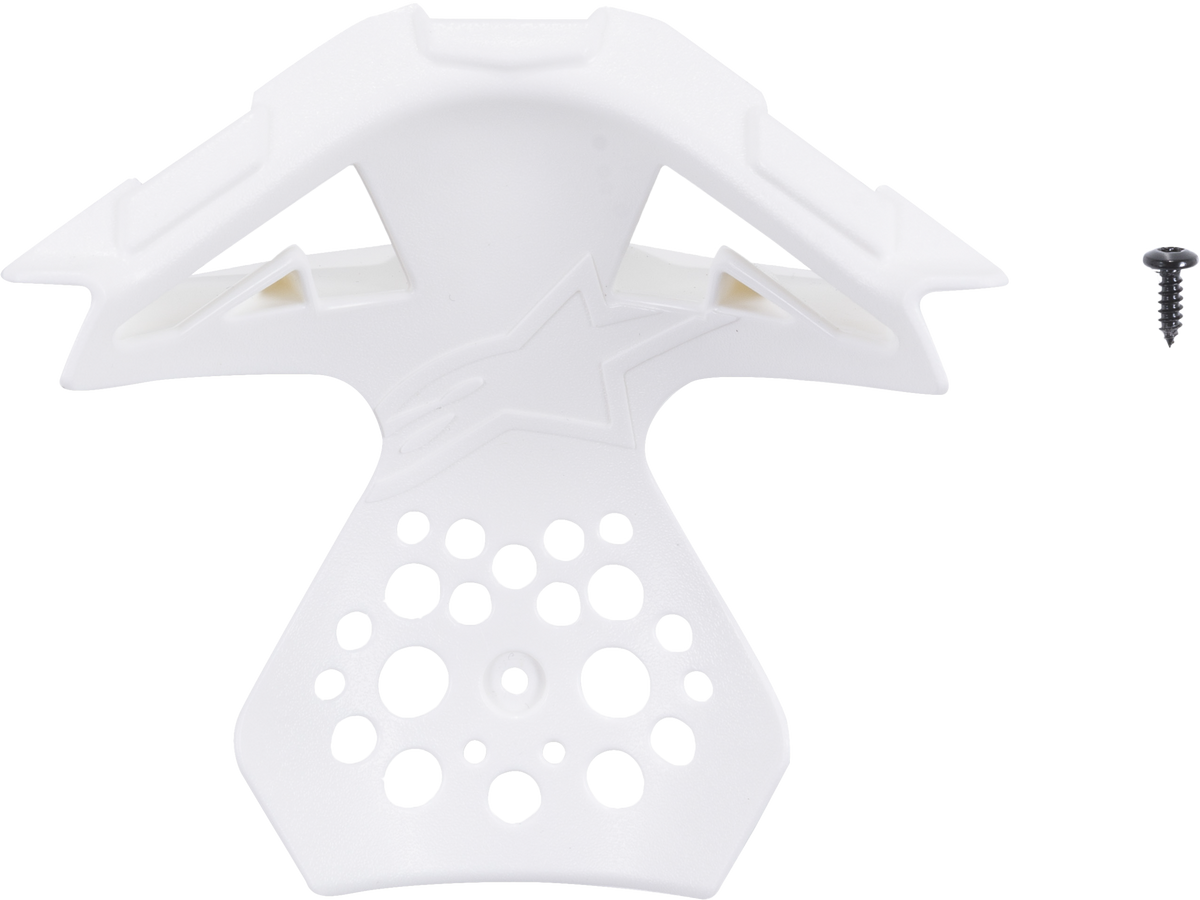 M8/M10 Helmet Chin Vent Frame Gloss White Md 2x