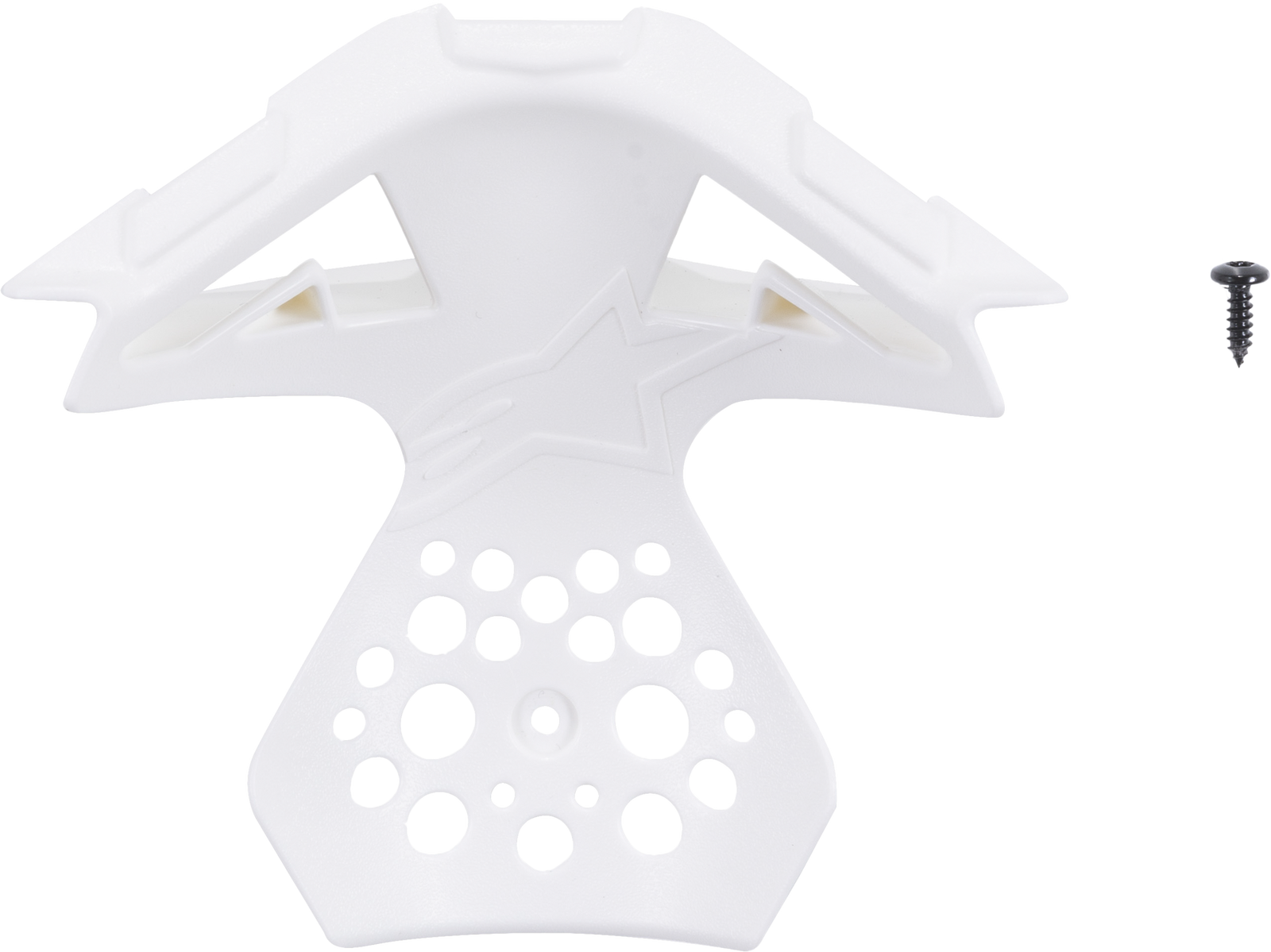 M8/M10 Helmet Chin Vent Frame Gloss White Md 2x