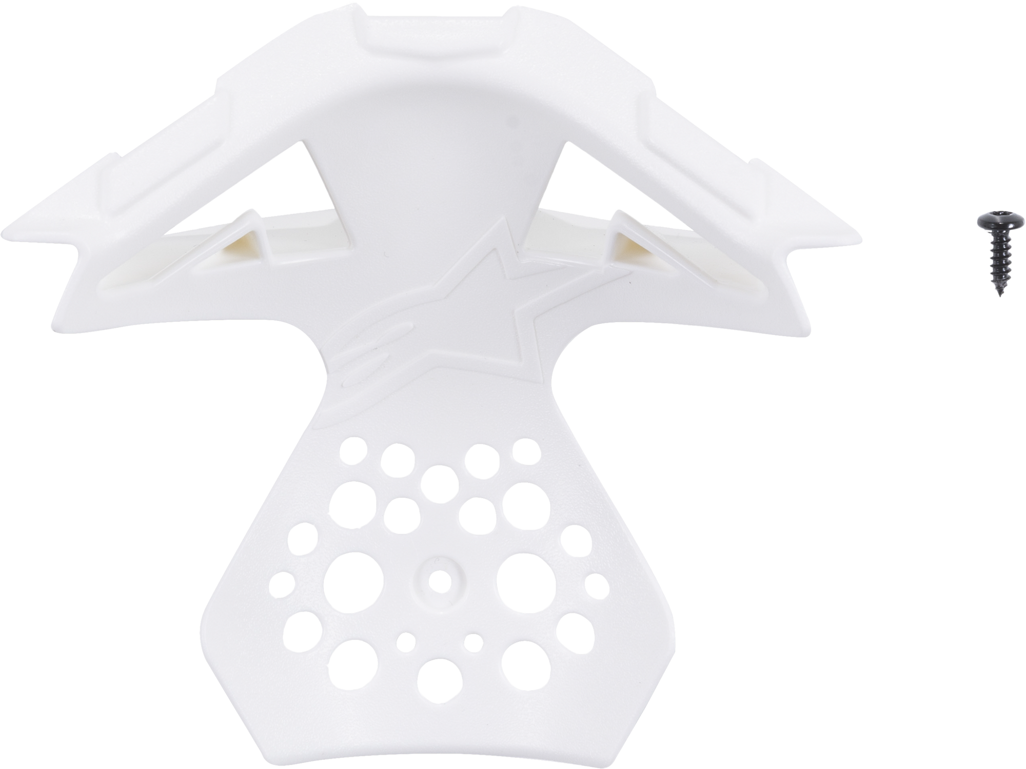 M8/M10 Helmet Chin Vent Frame Gloss White Md 2x